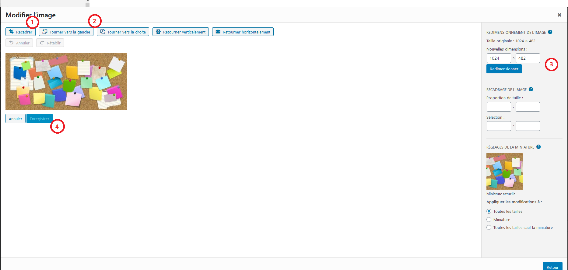 Modifier l image